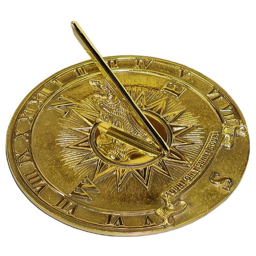 Rome 2314 Nautical Sundial Solid Polished Brass 85-inch Diameter
