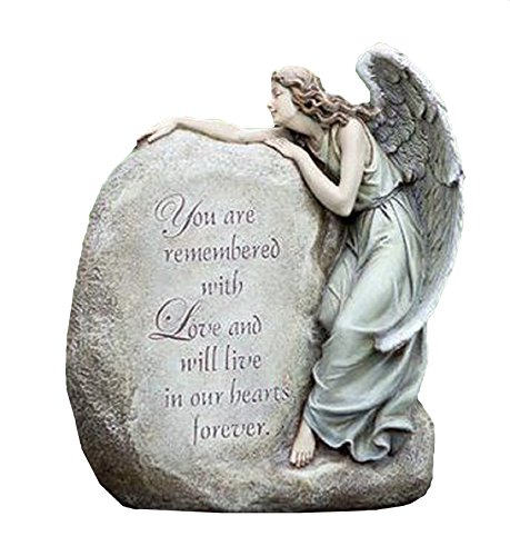 Napco Forever In Our Hearts Memorial Angel Garden Statue 11&quot