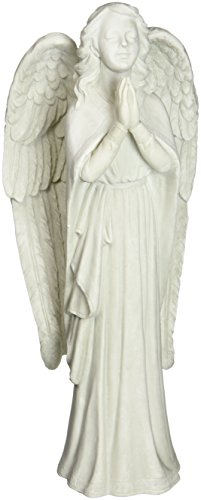 Design Toscano Divine Guidance Praying Angel Garden Statue Medium Antique Stone
