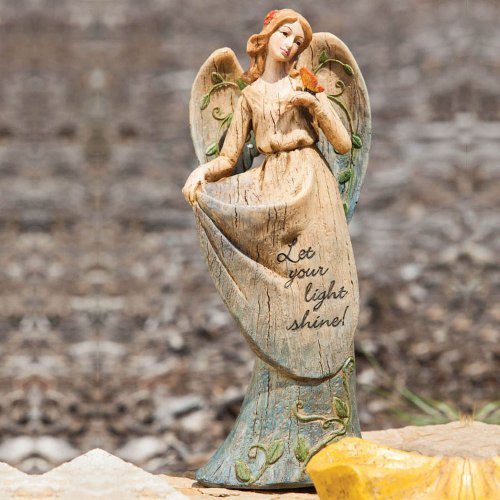 Let Your Light Shine Angel Garden Statue by Gifted Living