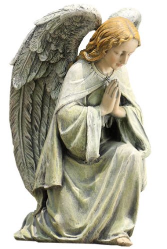 Napco Kneeling Angel Garden Statue 11-34-Inch Tall