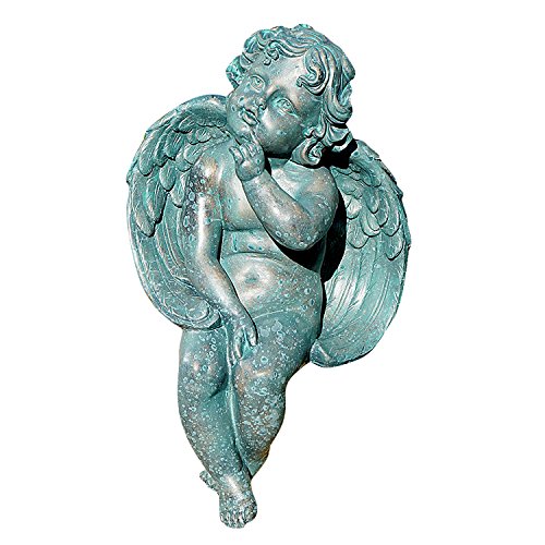 Welland 13-inch Antique Finish Angel Garden Statue