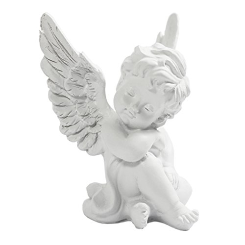 Resin Angel Cherub Wings Figuring Angel Figurine Statue Sculpture Collectible Figurine Statue 425 B