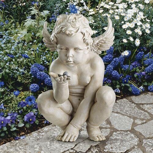 Lifes Mysteries Cherub Statue Design Garden Cherub Cherub Sculpture