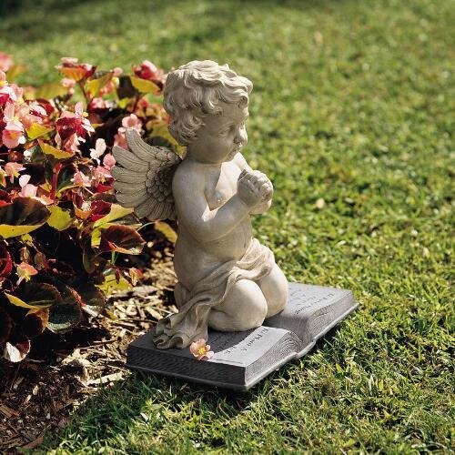 A Cherubs Prayer Statue Design Cherub Sculptures Garden Cherubs