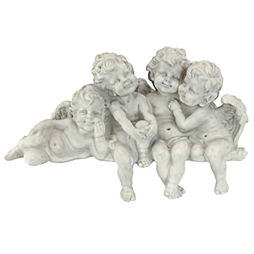 Design Toscano Cherub Conclave Shelf Sitting Angel Sculpture