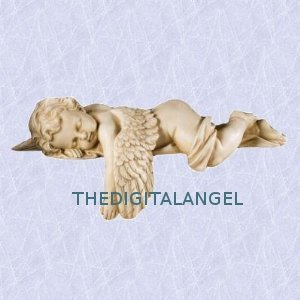 Nap Time Angel Statue Sleeping Cherub Sculpture New (the Digital Angel)
