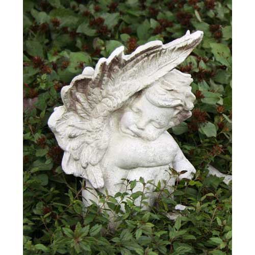 Orlandistatuary Fs68498 Blissful Slumber Cherub Sculpture, 11", Cathedral White Finish