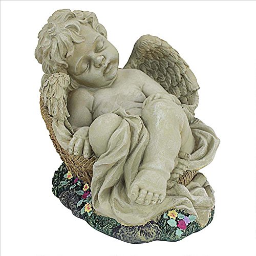 Peaceful Baby Angel Cherub Home Garden Statue Sculpture Figurine Med Size