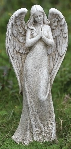 1475&quot Josephs Studio Sleek Contempo Praying Angel Outdoor Garden Statue