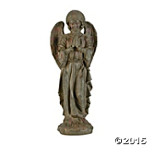 Praying Angel Statue Lawn Garden Sculpture Yard Art Resin Stone Look Statuary Figure Porch Patio Sunroom