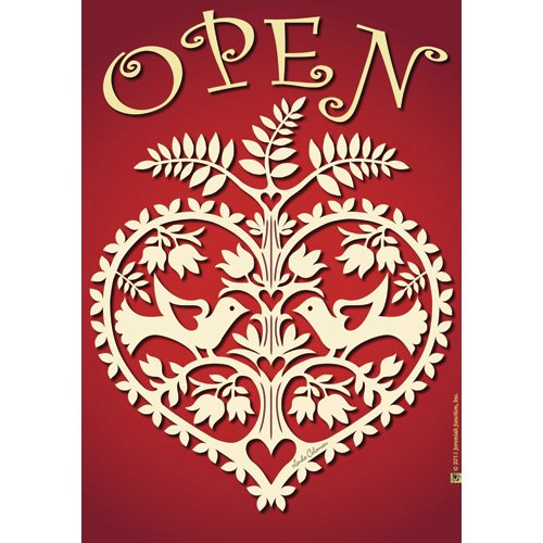 Jeremiah Junction House Flag - Open Heart - 28x40