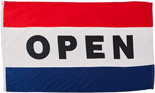 Open Flag 3x5 Ft 3 X 5 New Large Banner Sign