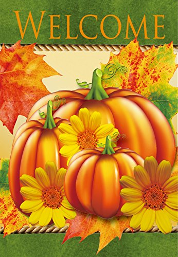 Autumn Pumpkins Large Home Garden Flag - 288 X 384 Inches