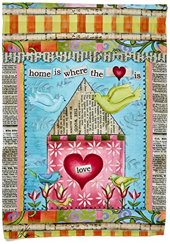 Wells Street by Lang Home Is Where The Heart Is Large Flag by Lisa Kaus 28 x 40 inches 6200005
