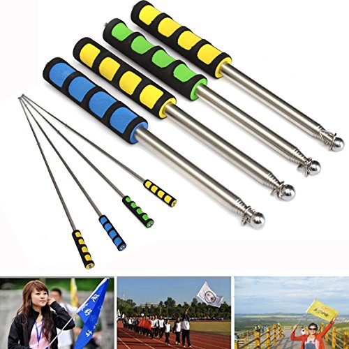 Flag Pole 12m Portable Telescopic Flag Handheld Pole Tool For Flags Windsock
