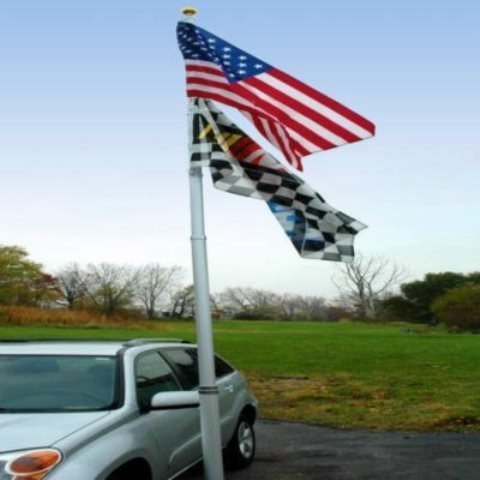 Flagpole To Go 20-foot Portable Flagpole With Us Flag