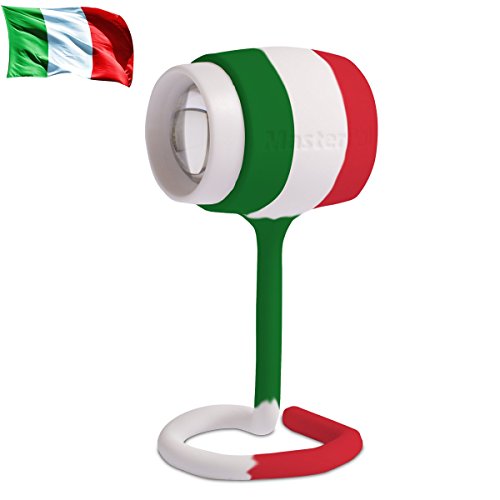 Masterpal Telego Light Italian Flag Edition Ip65 Waterproof Rechargeable Led Portable Lights Book Reading Light