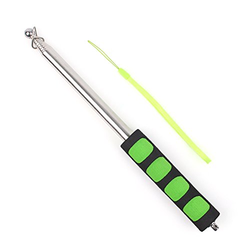 Portable Flag Poles Linkspe Extendable Stainless Steel 2M7874 inch Flagpole Guide Green