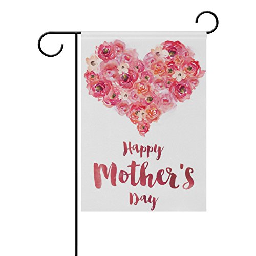 EVERUI Mothers Day Personalized Garden Flags Decorative Outdoor Flags for Yard and Wedding Printed on Both Sides 28 x 40