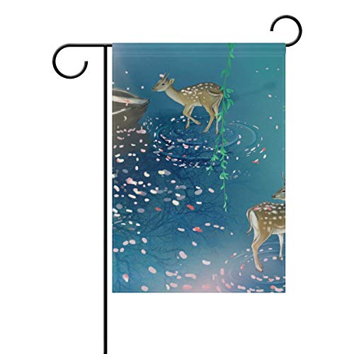 EVERUI Seasonal Personalized Garden Flags Decorative Outdoor Flags for Yard and Wedding Printed on Both Sides 12 x 18