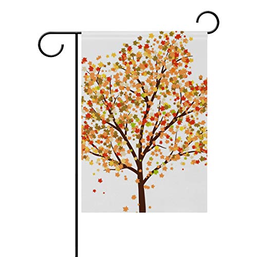 EVERUI Seasonal Personalized Tree Garden Flags Decorative Outdoor Flags for Yard and Wedding Printed on Both Sides 12 x 18