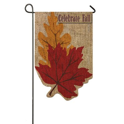Welcome Fall Leaves Garden Flag