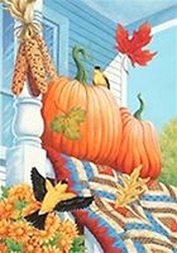 Porch Pumpkins Mini Flag