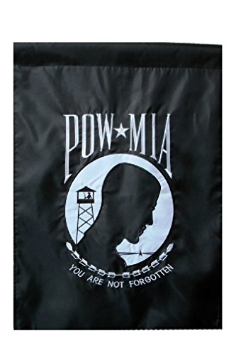 Pow Mia Premium Quality Embroidered Flag 28&quotx40&quot Two Sided Porch Sleeved Banner