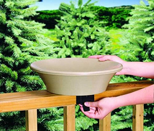 2 PACK 14 inch Non-Heated Bird Bath DeckPole