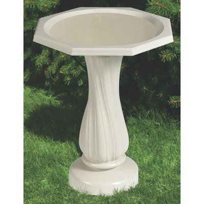 Deluxe Non-Heated Bird Bath With Pedestal