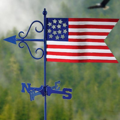 Americana Flag Weathervane Mount Roof Mount
