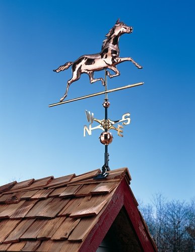 Whitehall Products Copper Horse Weathervane Polished