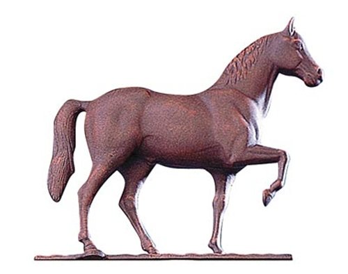 Whitehall Products Full-Bodied Horse Weathervane 30-Inch GoldBronze