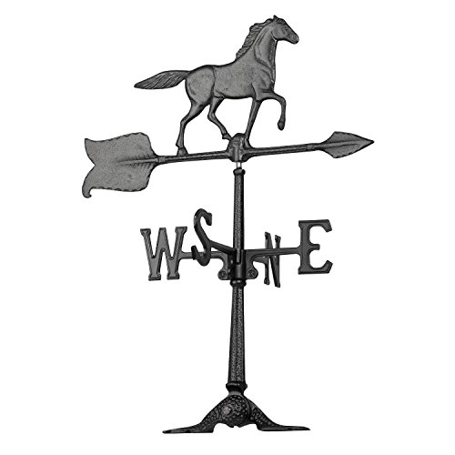 Whitehall Products Horse Accent Weathervane 24-inch Black