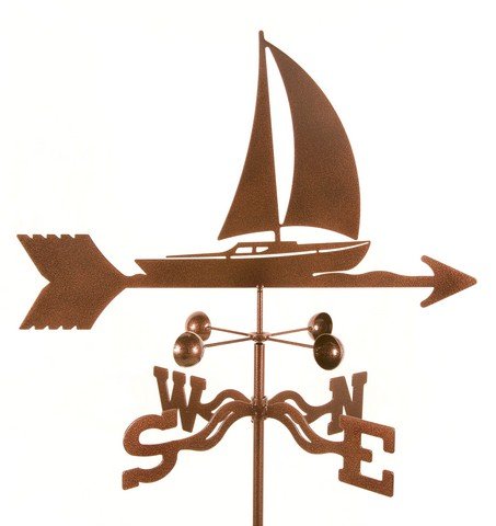 EZ Vane EZ1608-DK Sailboat Weathervane with Deck Mount