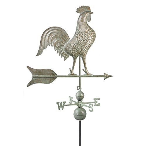 Good Directions 616v1 Barn Rooster Estate Weathervane Blue Verde Copper