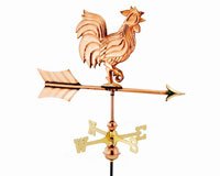 Good Directions Rooster Polished Copper Garden Weathervane