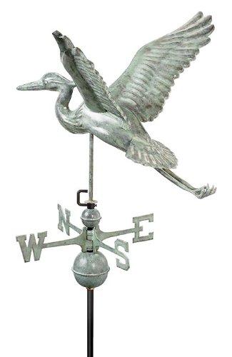 28 Luxury Blue Verde Great Blue Heron Weathervane