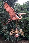 Feathered Heron Weathervane