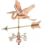 Small 3-D Heron Weathervane