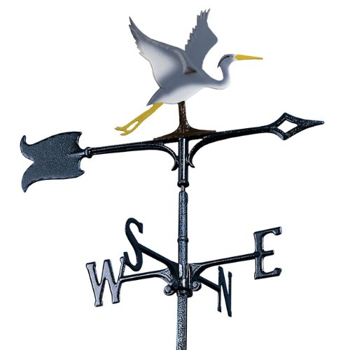 Whitehall Products Blue Heron Weathervane 30-Inch Rooftop Color