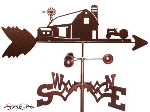 Farm Scene 8n 9n Ford Tractor Side Mount Weathervane ~new~ By Swen Products