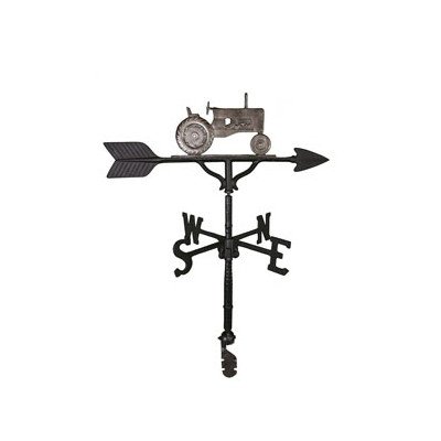 Montague Metal Products 32-inch Weathervane With Swedish Iron Tractor Ornament