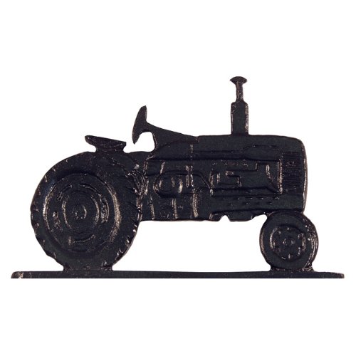 Whitehall Products Tractor Weathervane 30-Inch Garden Black