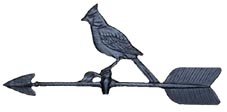 Montague Metal Products 24-inch Weathervane With Cardinal Ornament