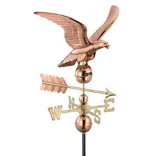 30 Smithsonian Collection Handcrafted Polished Copper Eagle Outdoor Weathervane
