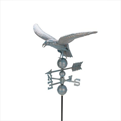 NorthLight 3 ft Weathered Copper Patina Eagle Outdoor Weathervane
