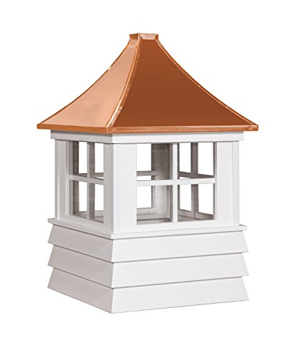 East Coast Weathervanes and Cupolas Vinyl Rochester Cupola Vinyl 25 in square x 40 in tall