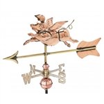 Small 3-D Flying Pig Weathervane